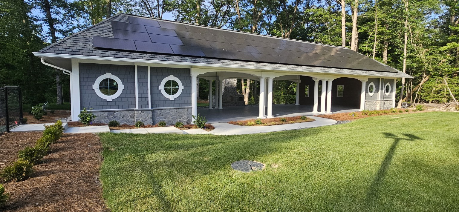 Large outdoor porch project
